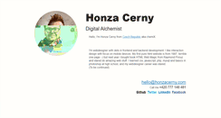 Desktop Screenshot of honzacerny.com