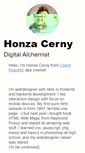 Mobile Screenshot of honzacerny.com